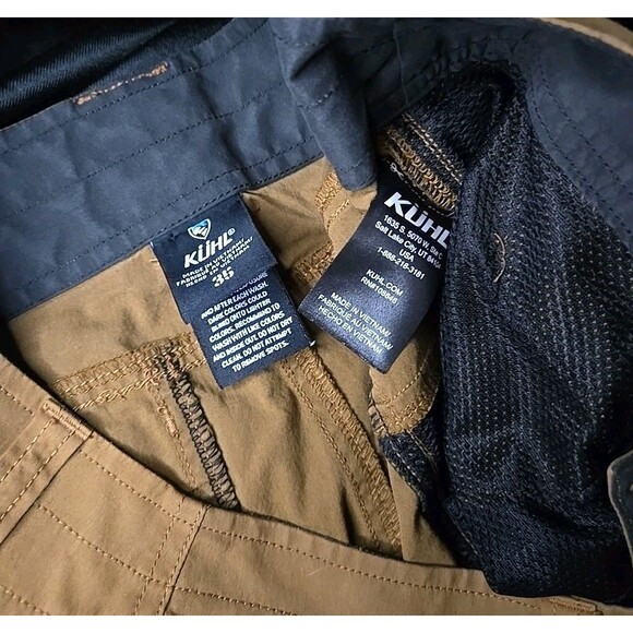 Kuhl Cargo Hiking Outdoor Shorts, Men's Sz 35 - 9" Inseam, Brown, 108846, 5125 - Picture 7 of 8